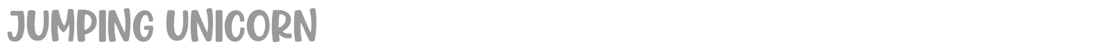 Jumping Unicorn font preview